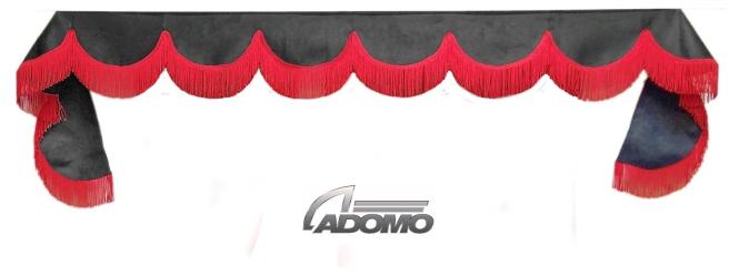 Frontscheibenborde in grau-rot für Man Scania Volvo Mercedes Iveco Daf Renault 