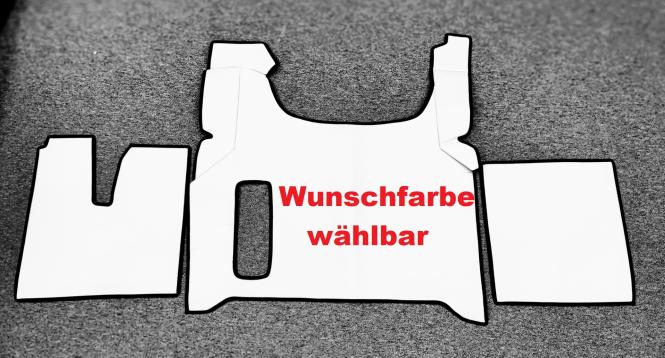 Kunstlederfußmatten für Man TGX ab 2020 mit Ausschnitt für Feststellbremse, verschiedene Farben 
