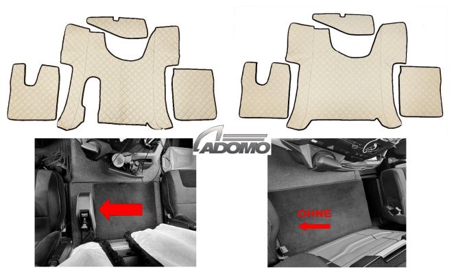 Kunstlederfußmatten Man TGS ab 2020 beige 