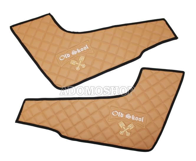 Türverkleidung für Volvo FH4, FH5 Kunstleder in cappucino-matt, Old Skool 