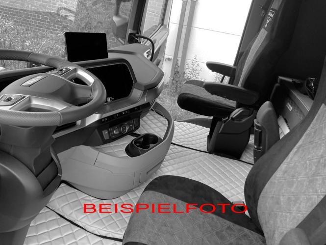 Sitzbezüge für Daf ab 2021 XF-new XG XG+, braun-beige, Old Skool, klappbar 