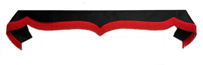 Frontscheibenborde in schwarz-rot für Man Scania Volvo Mercedes Iveco Daf Renault 