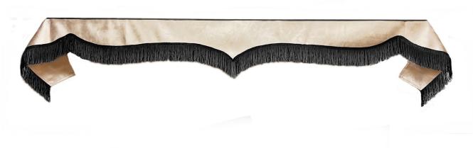 Frontscheibenborde in beige-schwarz für Man Scania Volvo Mercedes Iveco Daf Renault 