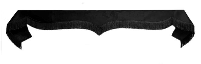 Frontscheibenborde in schwarz-schwarz für Man Scania Volvo Mercedes Iveco Daf Renault 