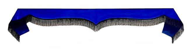 Frontscheibenborde in blau-schwarz für Man Scania Volvo Mercedes Iveco Daf Renault 