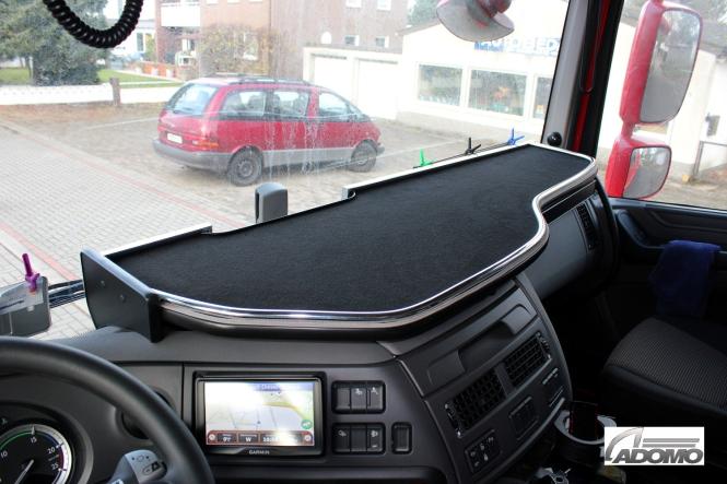 Lkw Tisch für DAF XF 106,Schublade, schwarz-nickel 