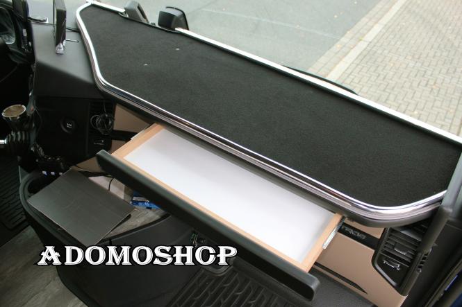 Ablagetisch für Actros MP4 mit Schublade, schwarz 