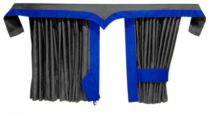 LKW Gardinen für SCANIA S ab 2017 grau - blau 