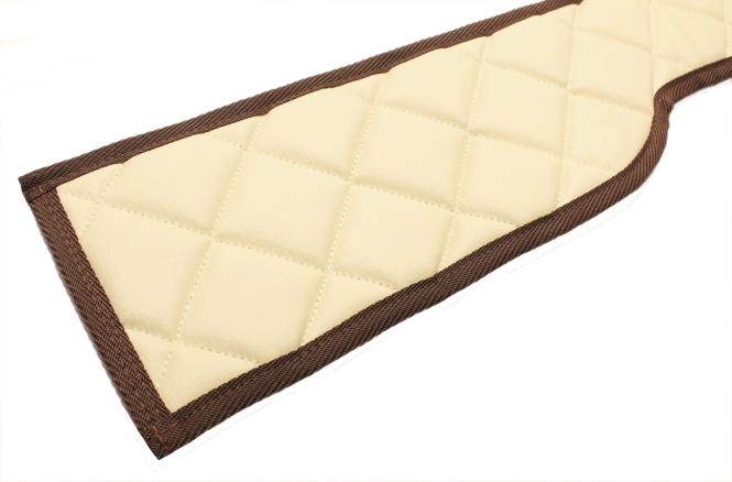 Sitzsockelverkleidung aus Kunstleder für DAF XF 106, Grammer-Sitze/Sockel , beige-matt, Umr. braun 
