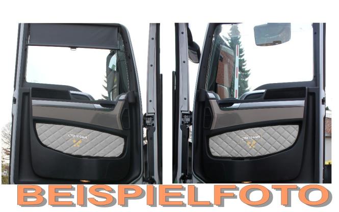 Türverkleidung für MAN TGX, TGS,TGL, Kunstleder in braun-matt, Old Skool 