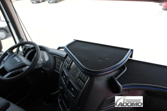 Lkw Mitteltisch Ablage für Iveco S-Way und Hi-Way, blau 