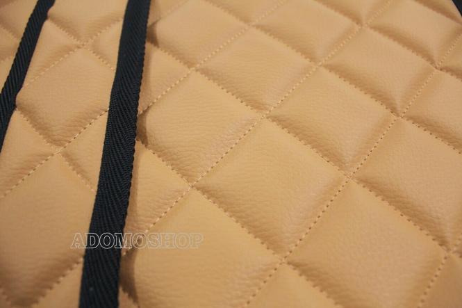 Sitzsockelverkleidung aus Kunstleder für DAF XF 106, Grammer-Sitze/Sockel , cappucino-matt, Umr. schwarz 