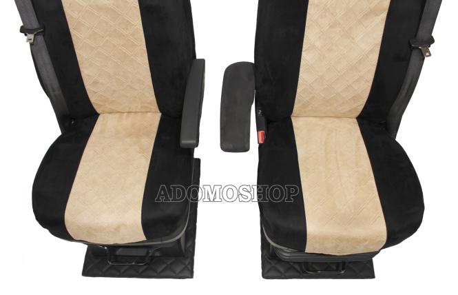 Sitzbezüge für Daf xf 106,105 Grammer-Sitze schwarz-beige, Old Skool 