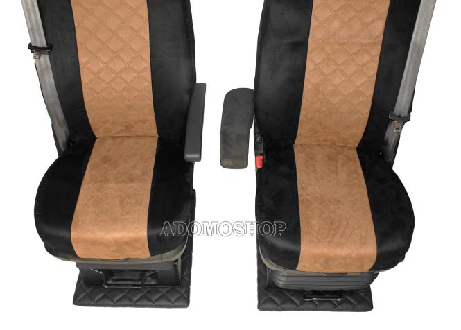 Sitzbezüge für Daf xf 106,105 Grammer-Sitze schwarz-braun, Old Skool 