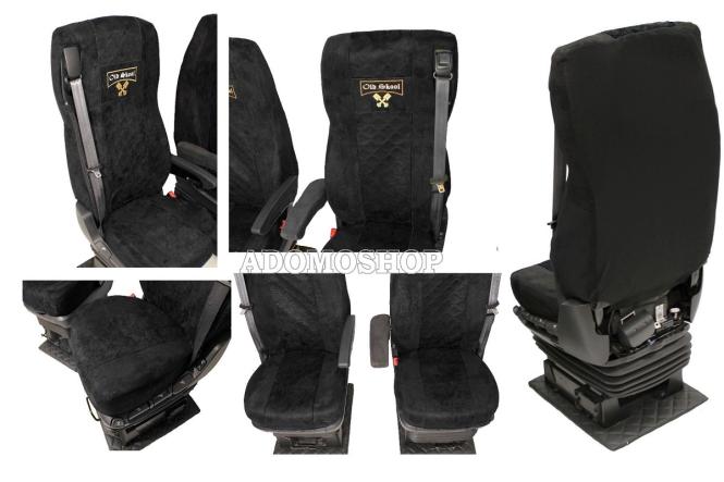 Sitzbezüge für Daf xf 106,105 Grammer-Sitze schwarz, Old Skool  