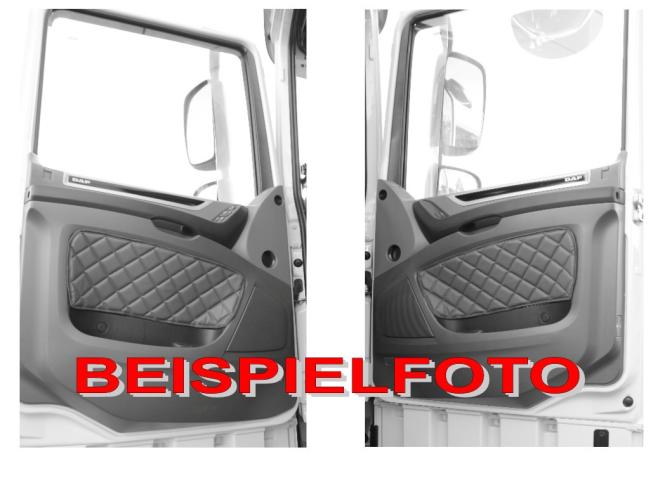 Türverkleidung für DAF XF 106, Kunstleder in braun umr. schwarz, matt 