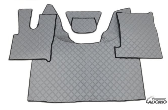 Kunstlederfußmatten mit Sitzsockel für DAF XF 106 ab 07/2017 grau 