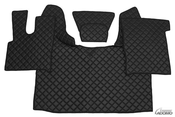 Kunstlederfußmatten mit Sitzsockel für DAF XF 106 ab 07/2017 schwarz 