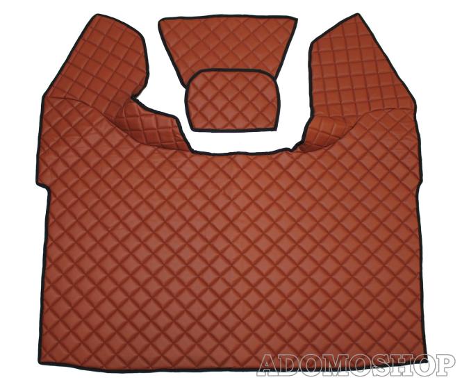 Kunstlederfußmatten  für DAF XF 106 ab 7/2017 braun-matt 