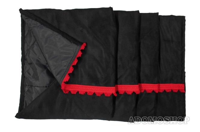 Tagesdecke, schwarz-rot für Actros Man Volvo Daf Iveco Renault Scania 