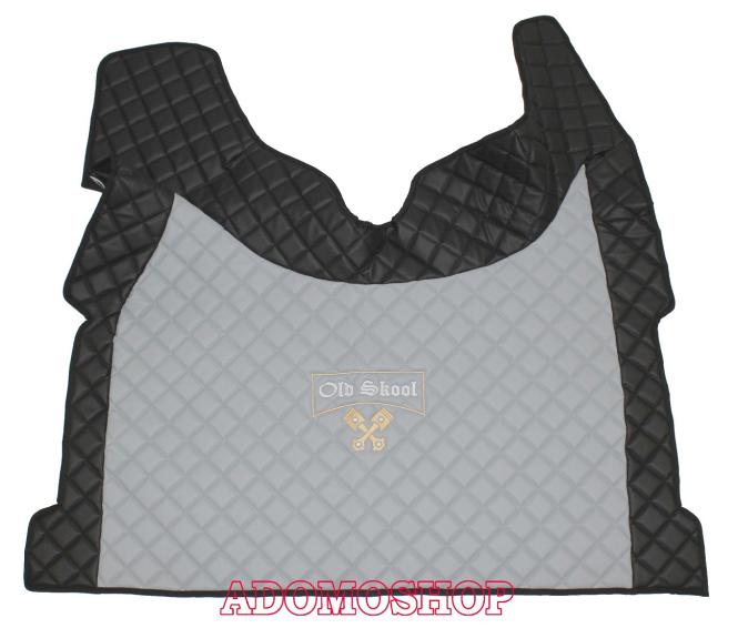 Kunstleder Fußmattenset für Volvo FH4, FH5 in grau-schwarz matt Old Skool 