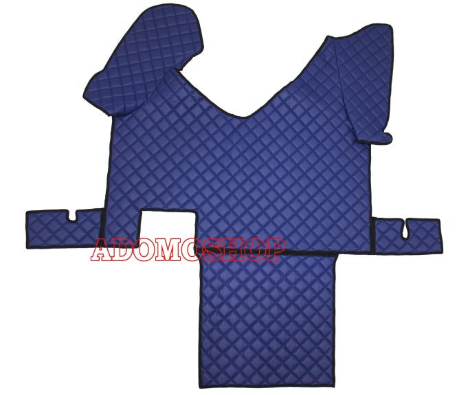 Kunstlederfußmatten für Iveco Stralis Hi-Way blau 