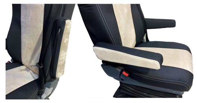 Armlehnen Bezüge 2 Stück  für Man Tgx tgs tgl tgm tga ab 2007 und ab 2020 beige 