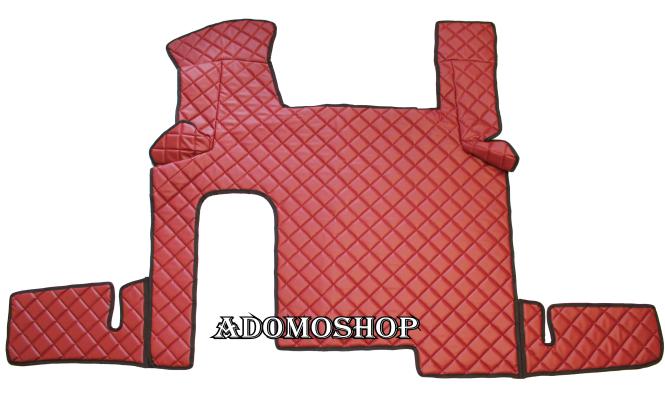 Kunstleder Fussmatten für MAN TGX ab 2007 bordorot 