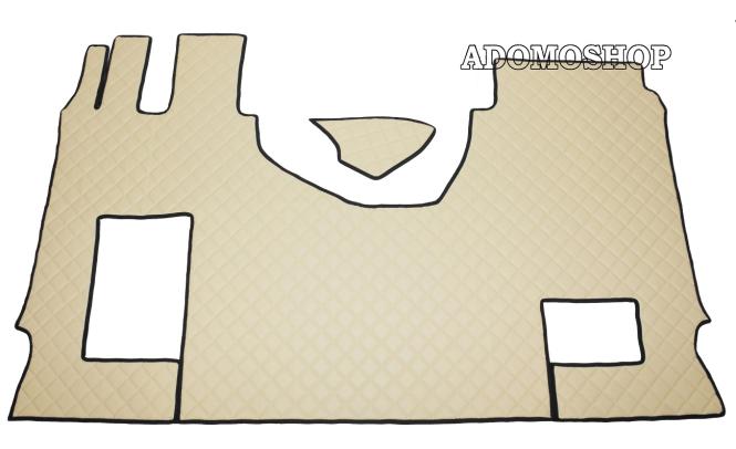 Kunstlederfußmatten Set für MP5 und MP4 beige-matt, klappbar 