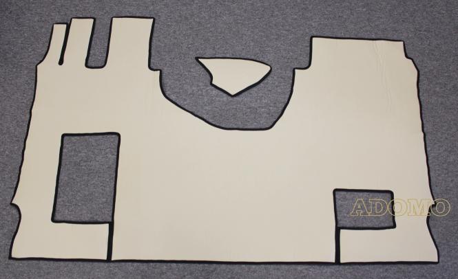 Kunstlederfußmatten mit Sitzsockel für MP5 und MP4 beige-glatt, klappbar 