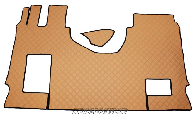 Kunstlederfußmatten Set für MP5 und MP4- klappbarer Beifahrersitz, cappucino-matt 