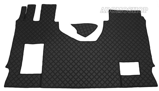 Kunstlederfußmatten Set für MP5 und MP4 schwarz klappbarer Beifahrersitz 13 CM