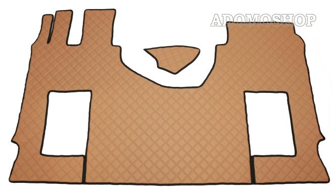 Kunstlederfußmatten für MP5 und MP4- luftgefederter Beifahrersitz, cappucino-matt 