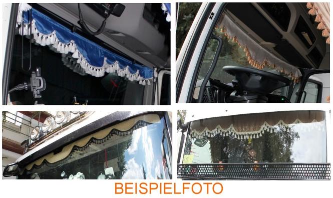 Frontscheibenborde in braun-schwarz für Man Scania Volvo Mercedes Iveco Daf Renault 