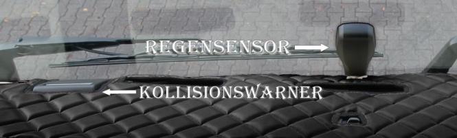 Armaturenabdeckung aus Kunstleder für Volvo FH4, FH5 mit Kollisionswarner , schwarz-matt 