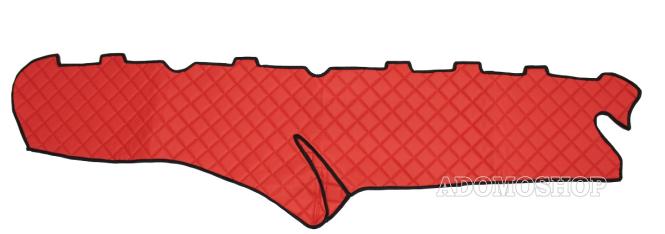 Armaturenabdeckung aus Kunstleder für Scania S und New Generation ab 2017  rot-matt 