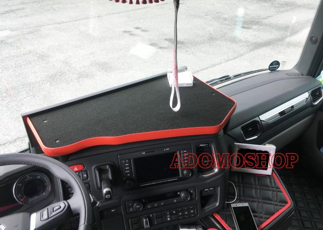 Mitteltisch für SCANIA R+S ab 2017, rot 