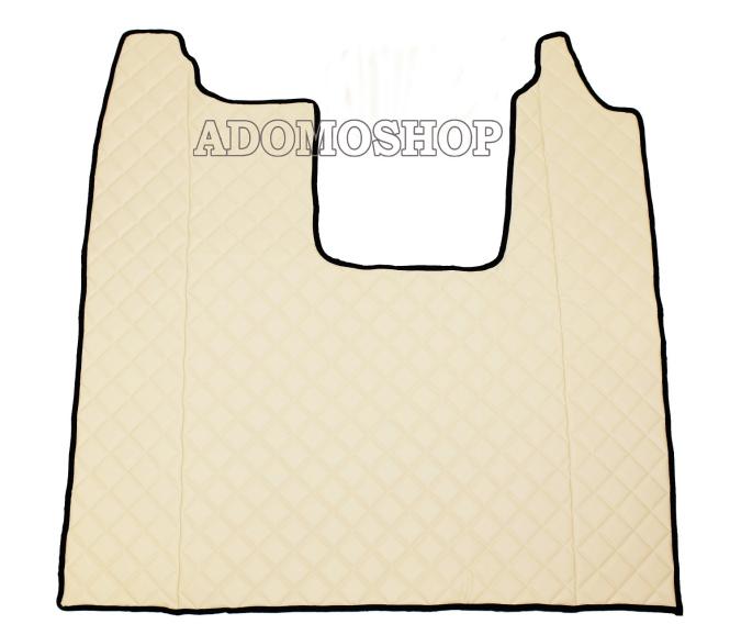 Kunstleder Fußmatten für SCANIA R ab 2017 Die neue R-Baureihe,beige-matt, klappbarer Beifahrersitz 