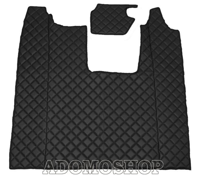 Kunstleder Fußmatten für SCANIA R ab 2017 Die neue R-Baureihe,schwarz-matt, klappbarer Beifahrersitz 