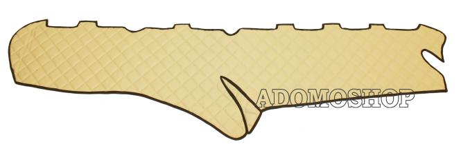 Armaturenabdeckung aus Kunstleder für Scania S und New Generation ab 2017  beige-matt 