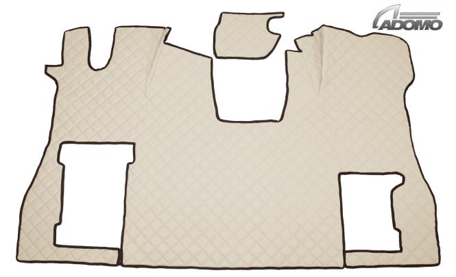 Kunstleder Fußmatten für SCANIA S ab 2017 Die neue S-Baureihe, klappbar in beige-matt 