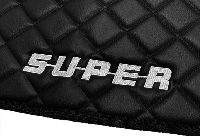 Kunstleder Fußmatten für SCANIA S ab 2017, klappbar in schwarz-matt, SUPER 