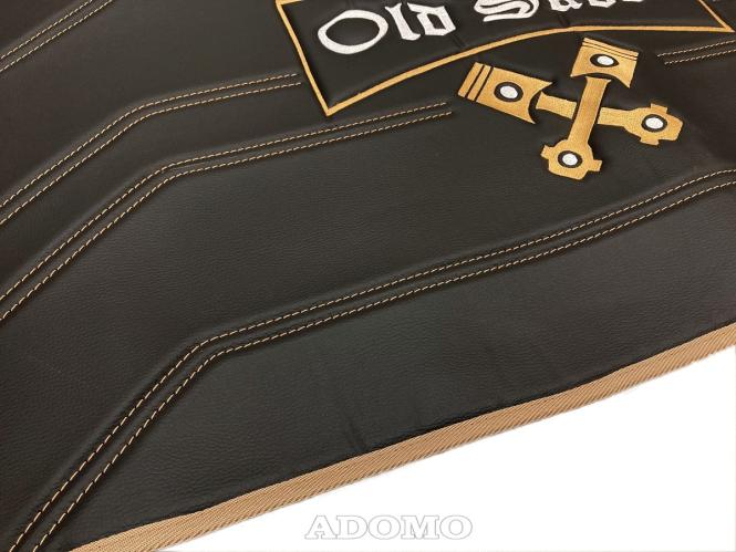 Kunstlederfußmatten Volvo FH Aero FH5 FH4 schwarz - glatt, Old Skool, extra Steppung 