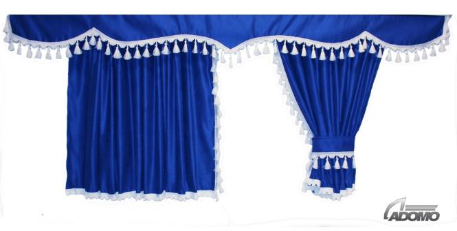 Man Gardinen für Tga XL, Tgx XLX,blau-weiss 