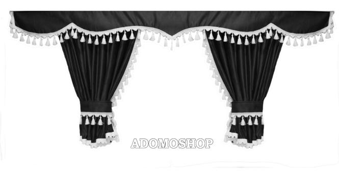 Scania TOPLINE UND HIGHLINE Gardinen, schwarz-weiss 