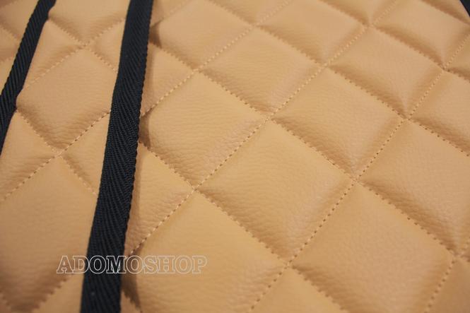 Kunstlederfußmatten mit Sitzsockeln für Volvo FH4, FH5, cappuccino-matt 