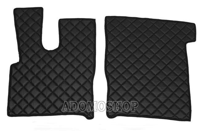 Kunstlederfußmatten  für DAF XF 106 ab 7/2017 schwarz-matt 