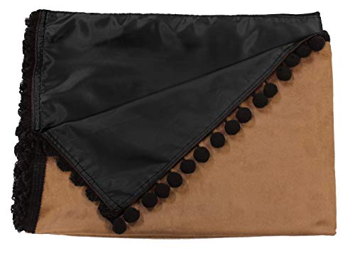 Gardinen für Renault T, Braun Schwarz Pompoms-Kugel 