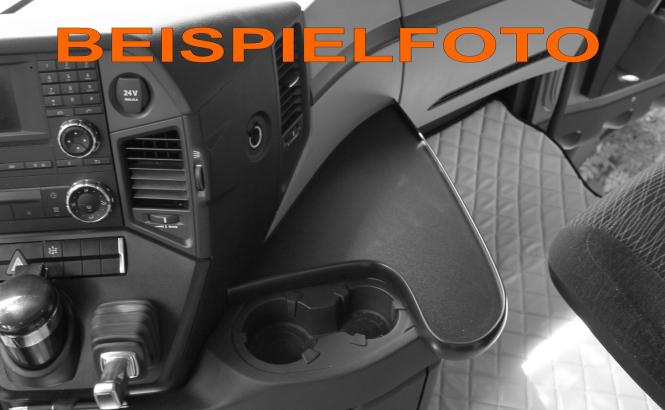 Kaffeemaschinenhalter für Actros MP5 und  Mp4 schmales Fahrerhaus, beige-schwarz 