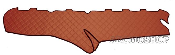 Armaturenabdeckung aus Kunstleder für Scania S und New Generation ab 2017  braun-matt 